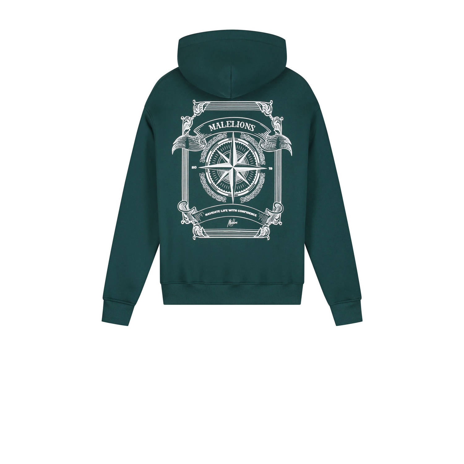 Malelions hoodie donkergroen