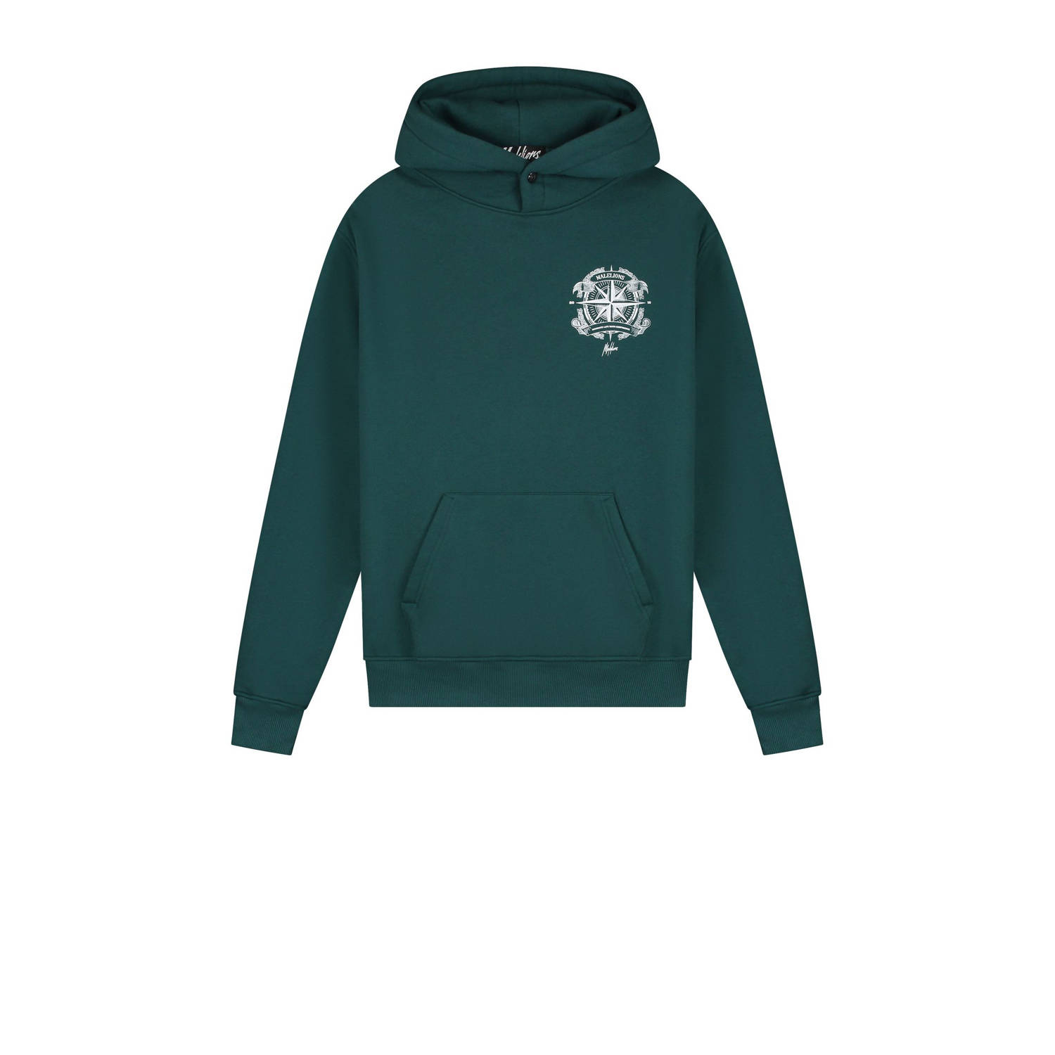 Malelions hoodie donkergroen