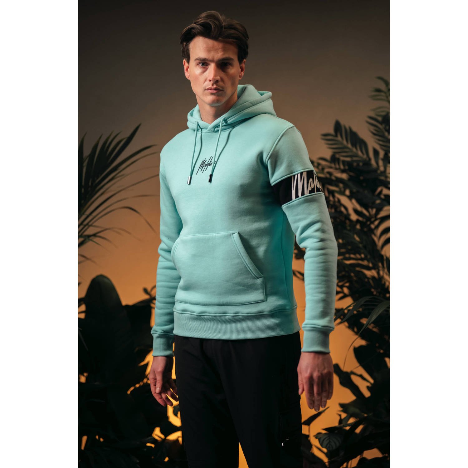 Malelions hoodie blauw