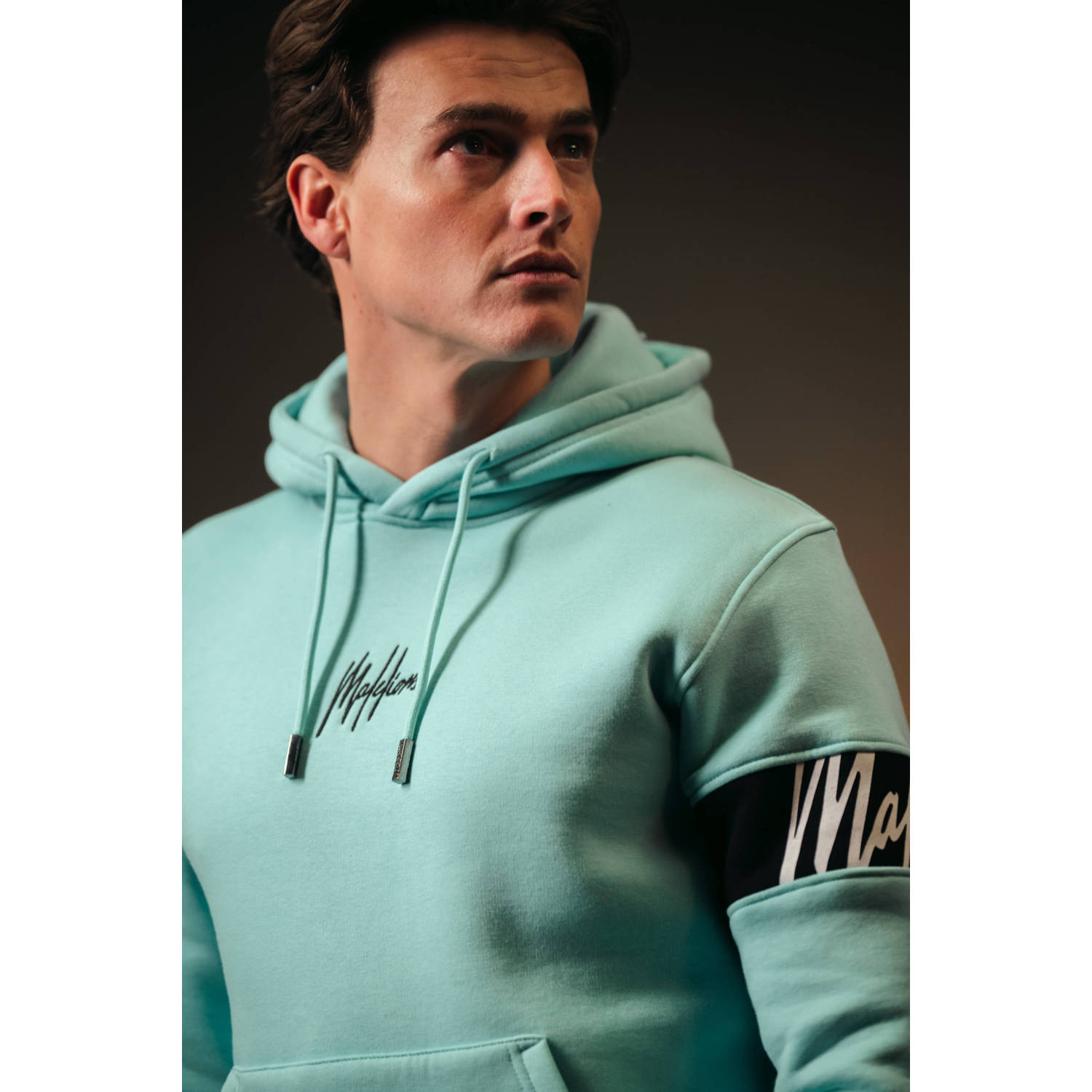 Malelions hoodie blauw