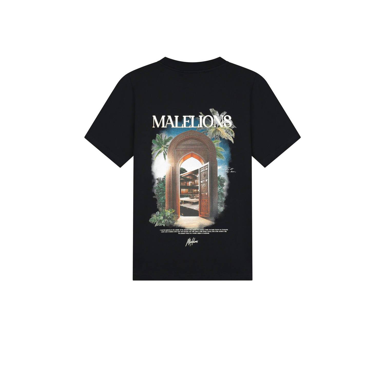 Malelions T-shirt zwart