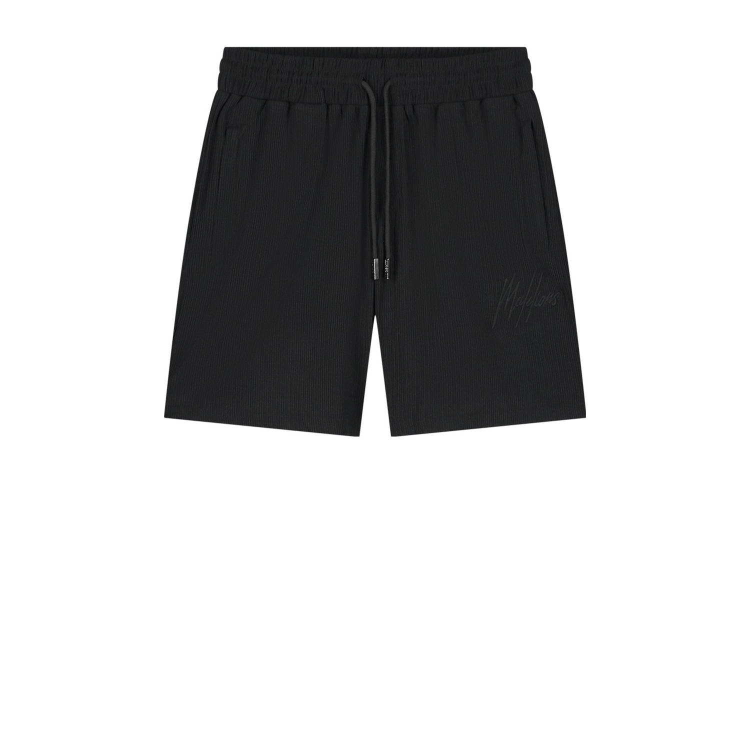 Malelions regular casual short zwart