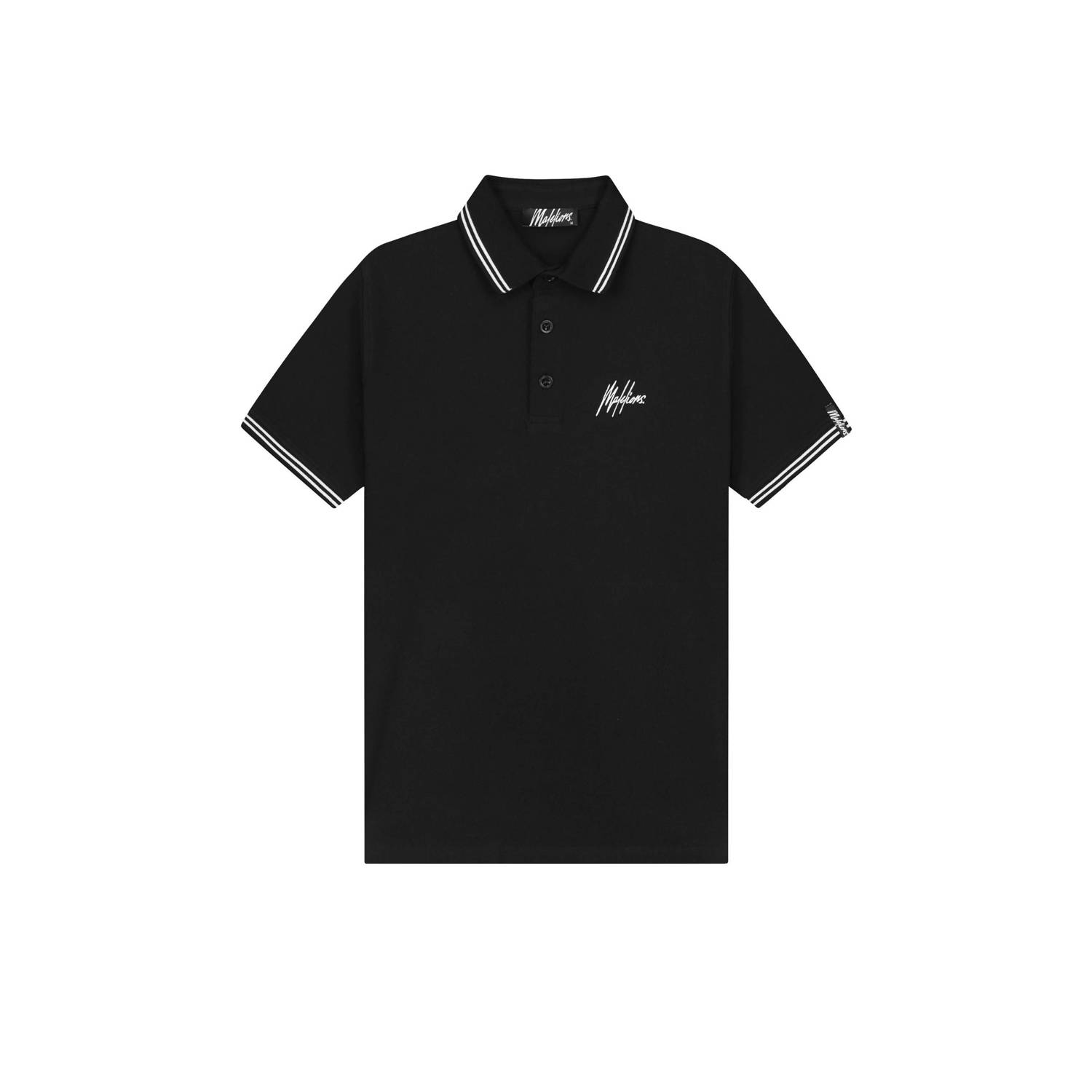 Malelions slim polo zwart