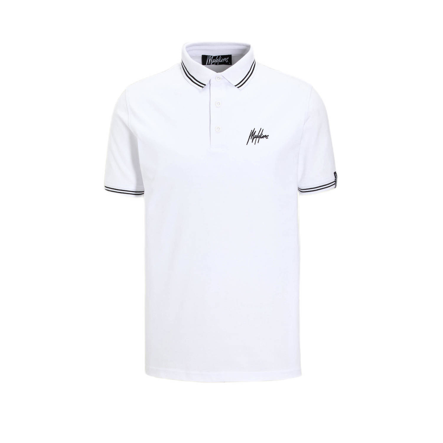 Malelions slim polo wit