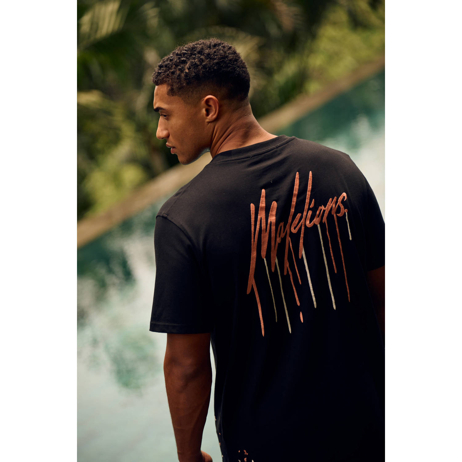 Malelions T-shirt zwart