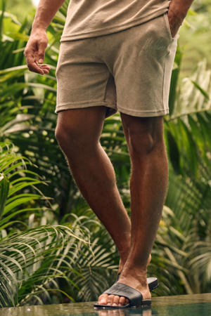 regular casual short taupe