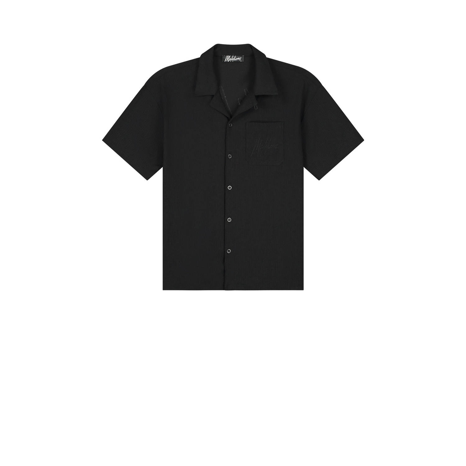 Malelions casual overhemd zwart