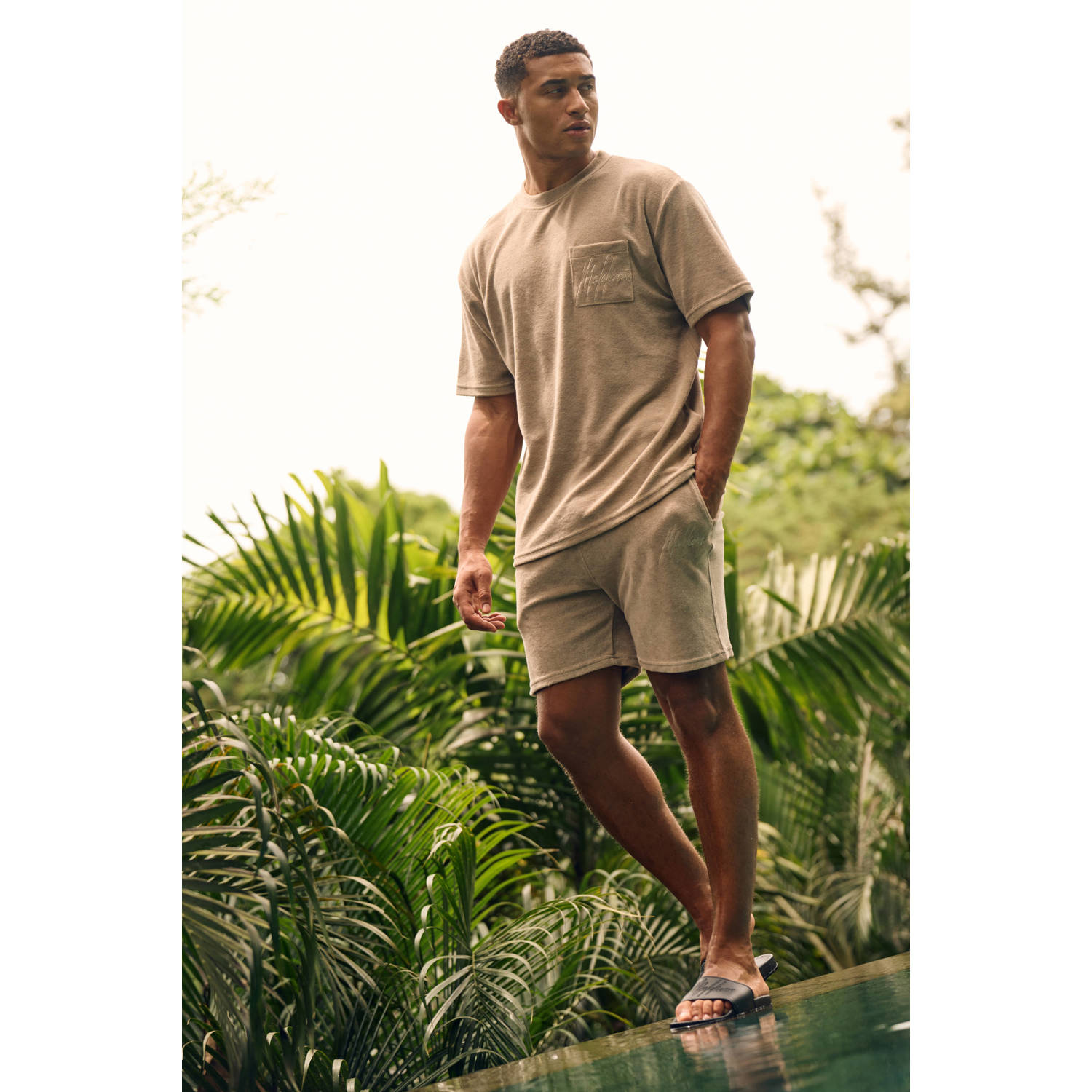 Malelions T-shirt taupe