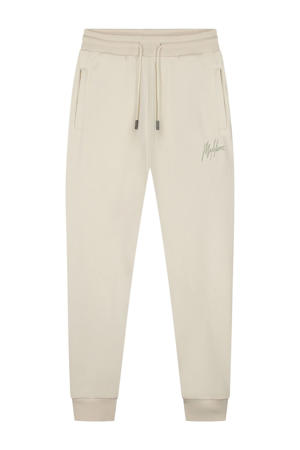 slim joggingbroek beige