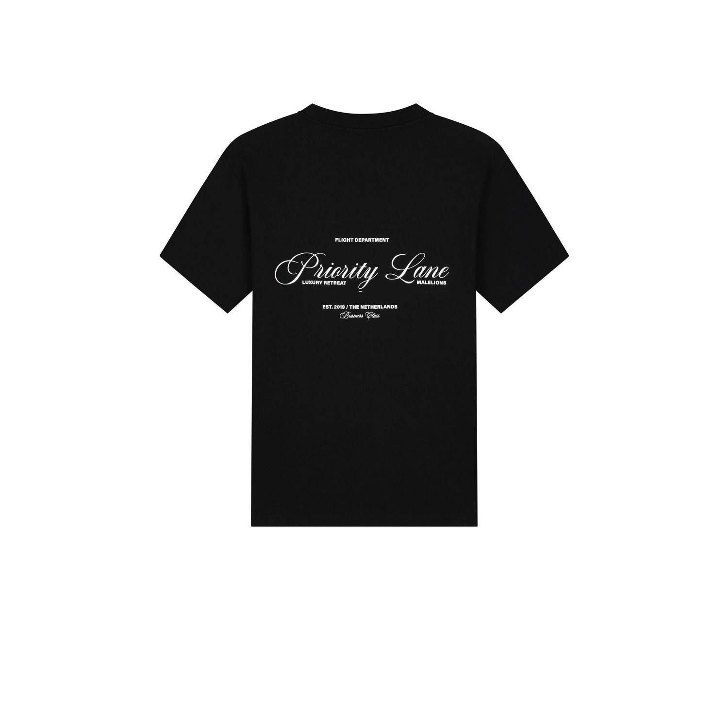 Malelions T-shirt zwart