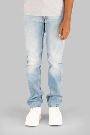 straight leg jeans light blue denim