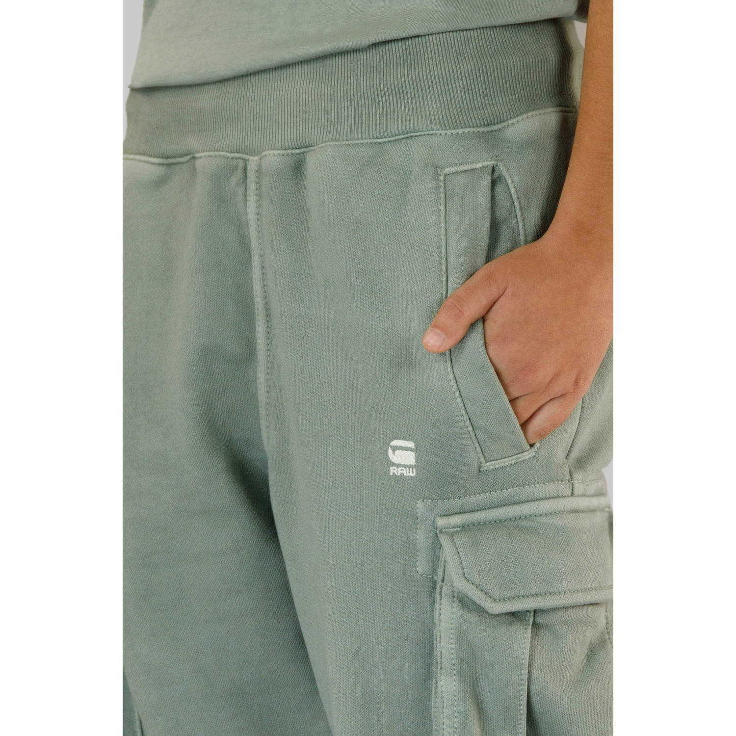 G-STAR sweat cargo salie groen