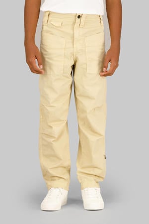 relaxed casual broek lichtkaki