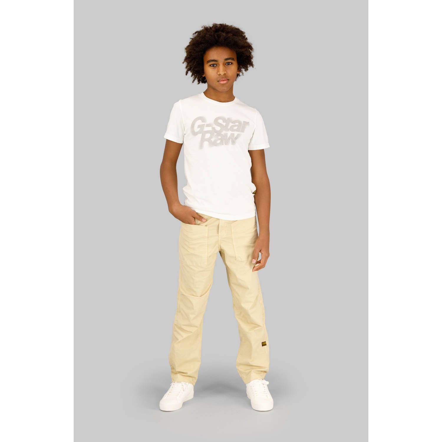 G-STAR relaxed casual broek lichtkaki
