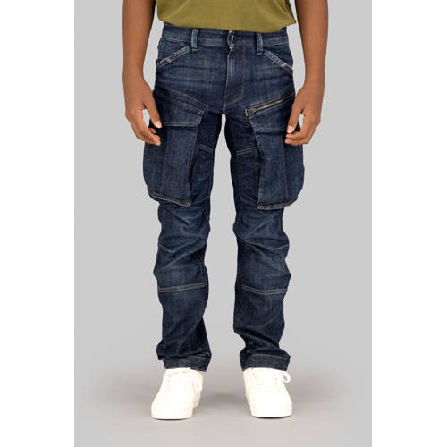 G-STAR low waist tapered jeans dark blue denim afbeelding