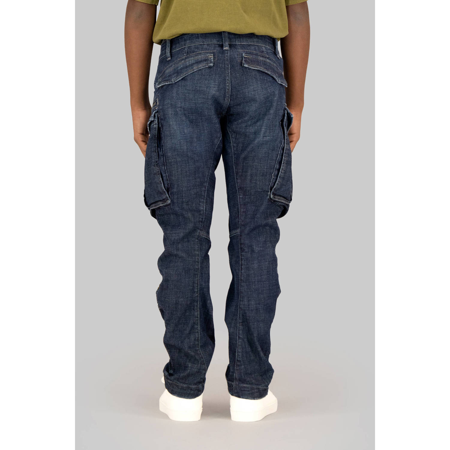 G-STAR low waist tapered jeans dark blue denim