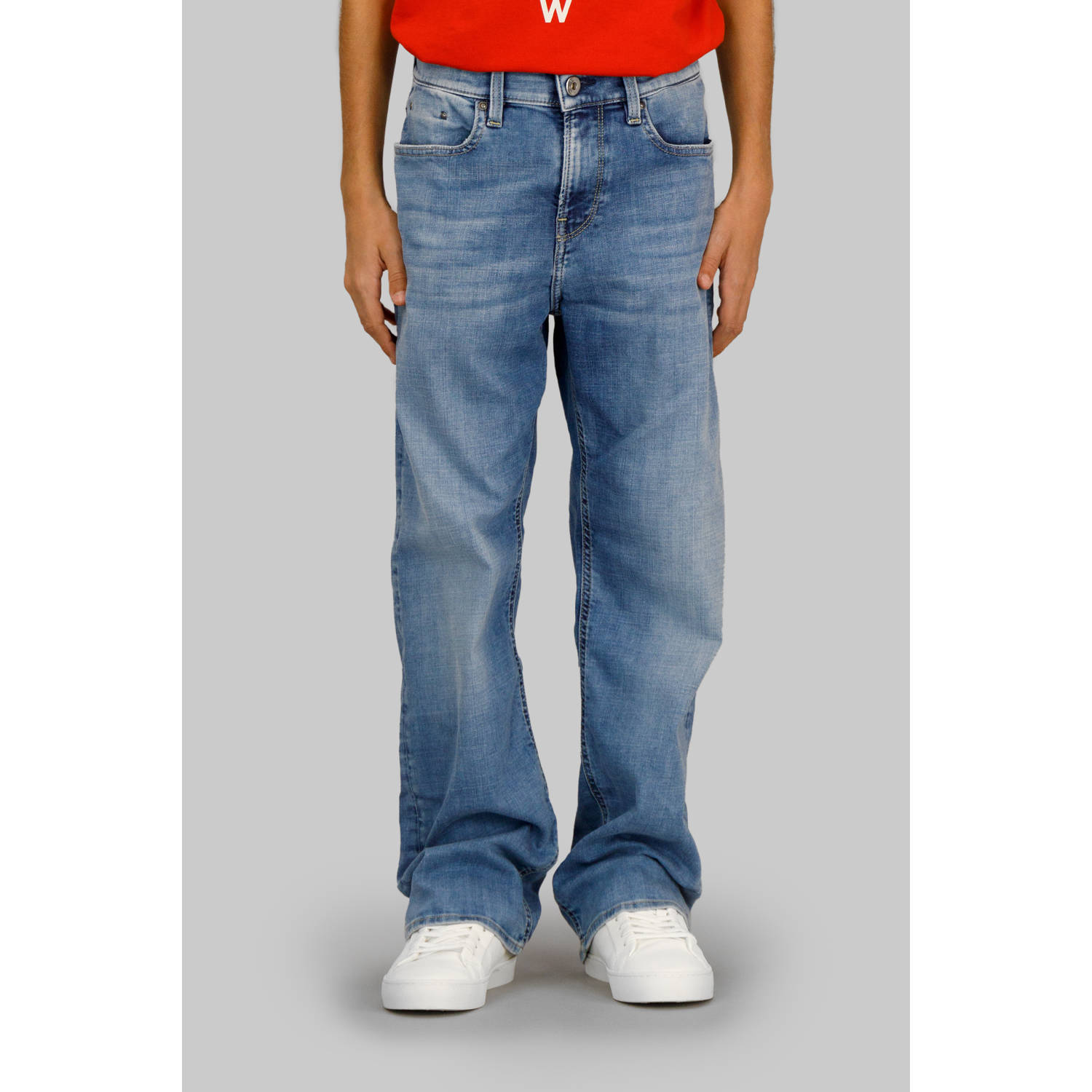 G-STAR high waist medium blue denim