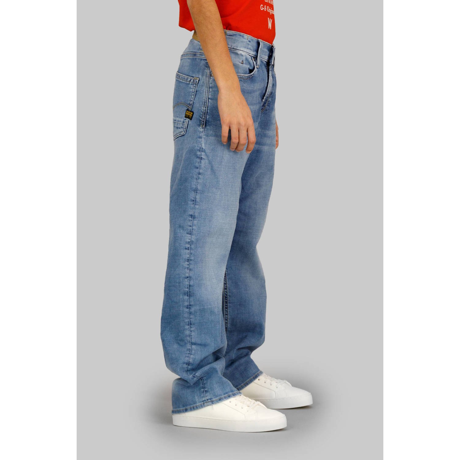 G-STAR high waist medium blue denim