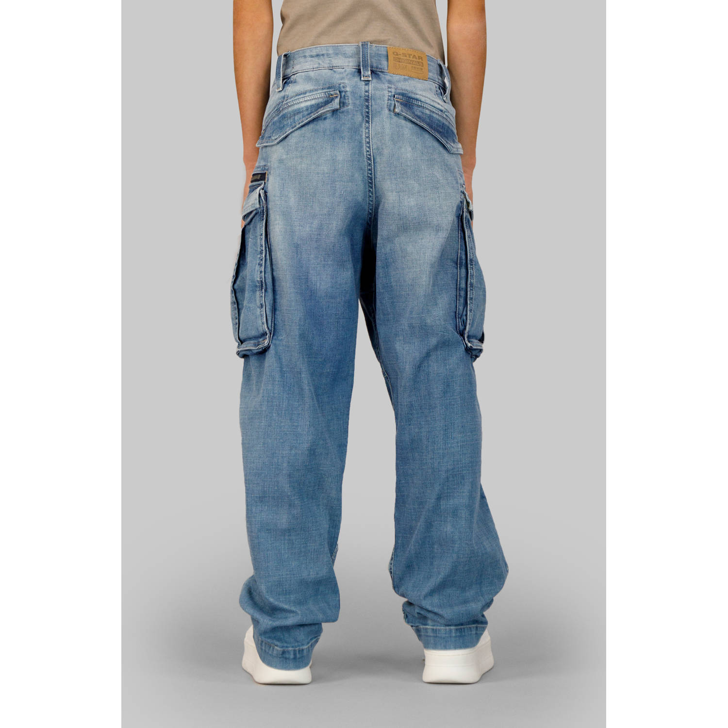G-STAR loose fit high waist medium blue denim