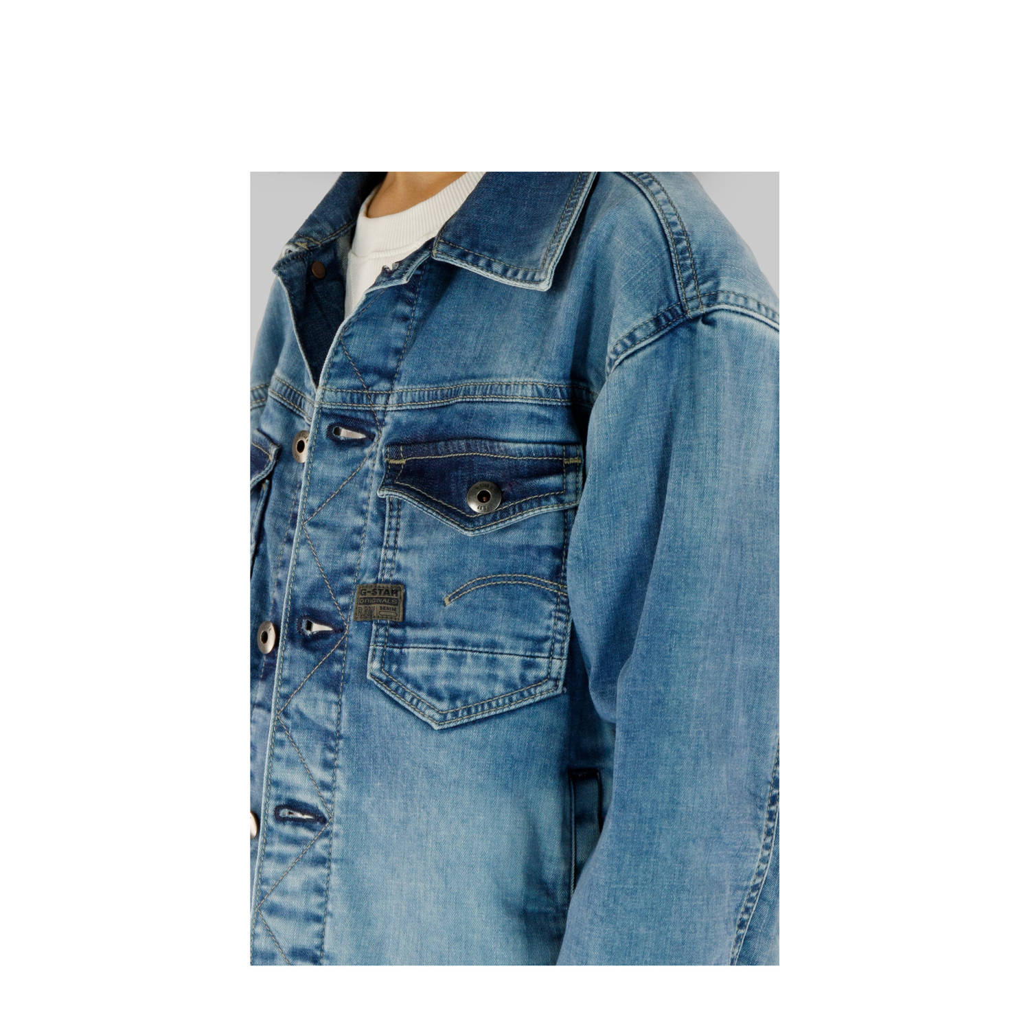 G-STAR spijkerjas light blue denim