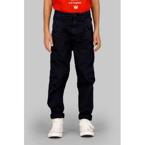 G-STAR tapered casual broek donkerblauw afbeelding