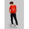 G-STAR tapered casual broek donkerblauw