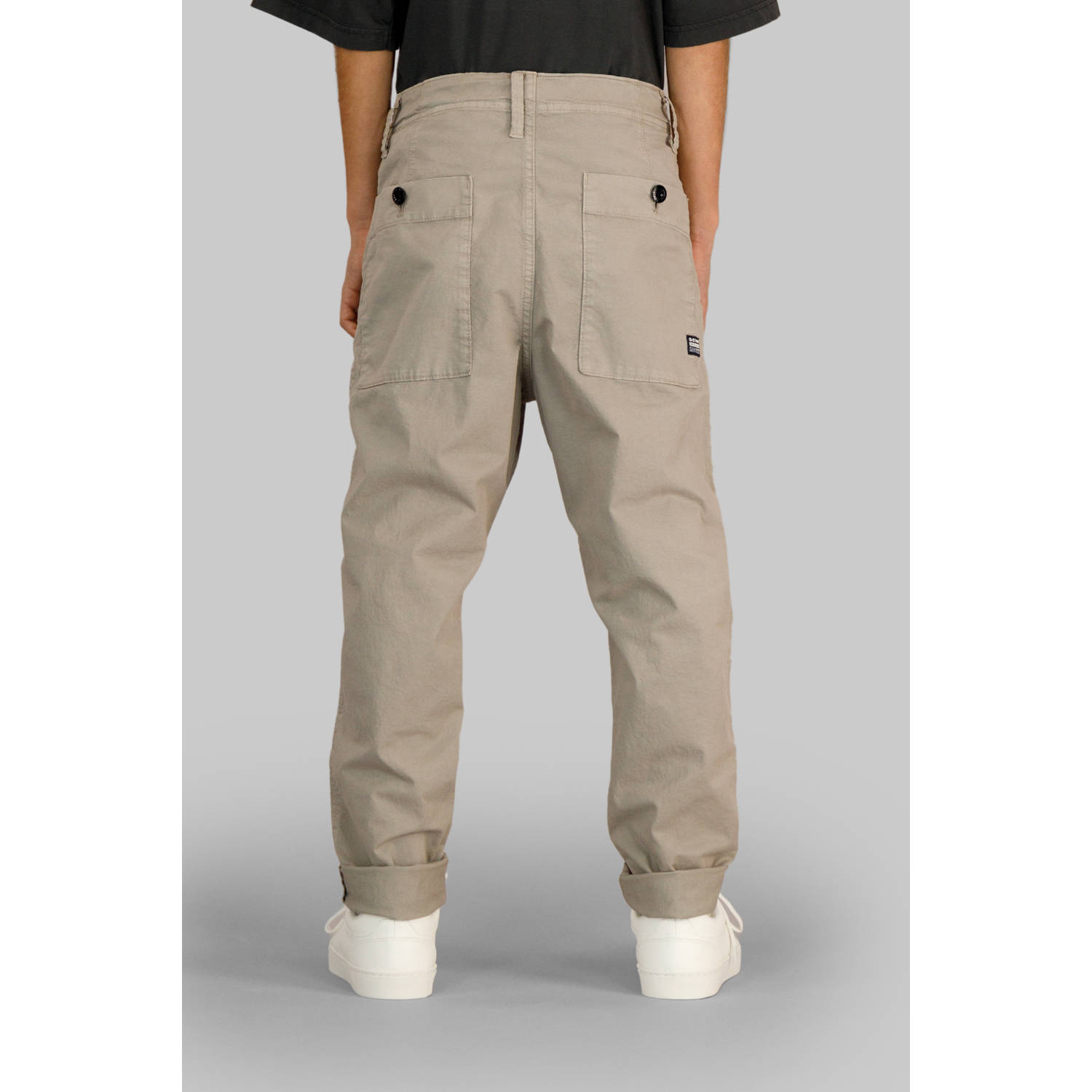 G-STAR tapered grijsbruin