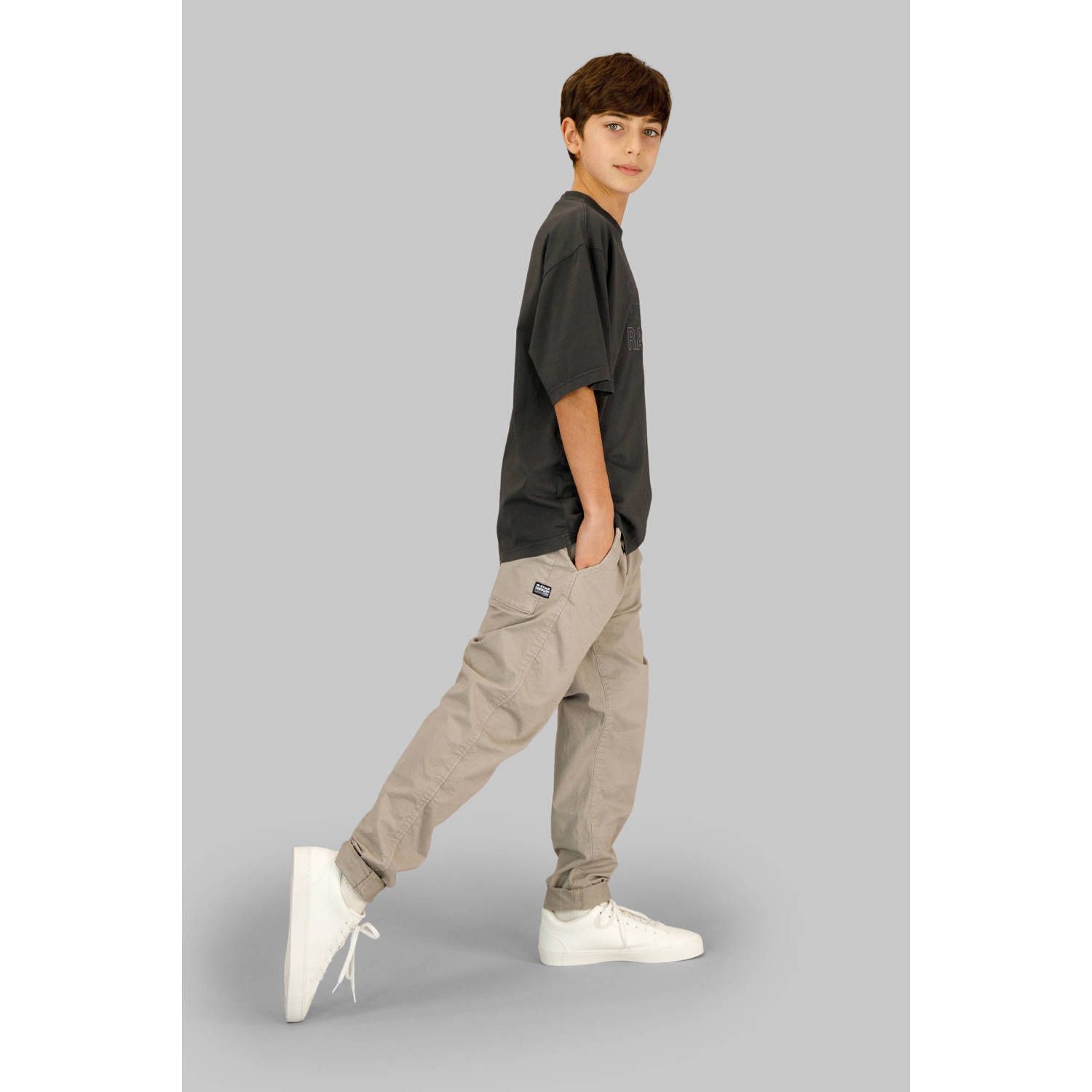 G-STAR tapered grijsbruin