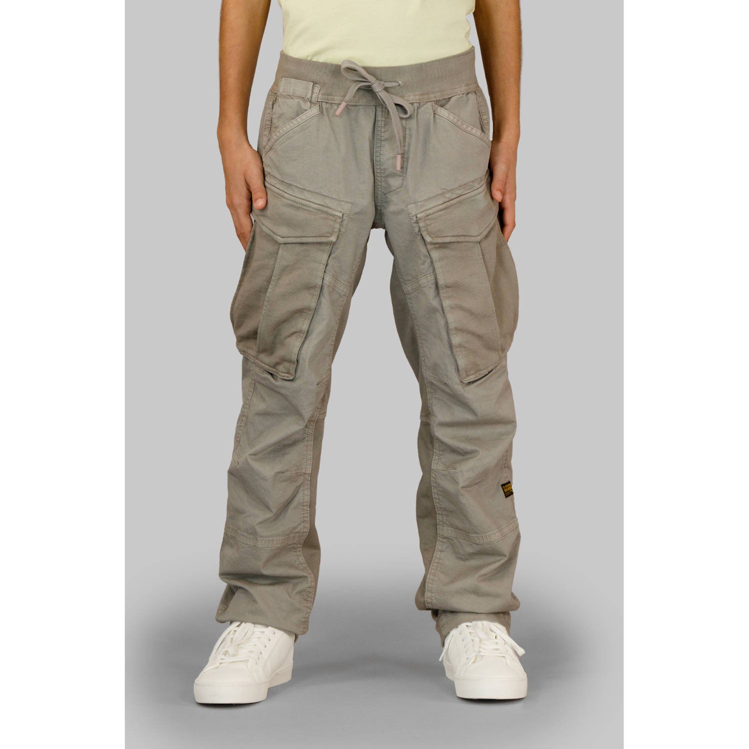 G-STAR tapered cargo broek grijsbruin