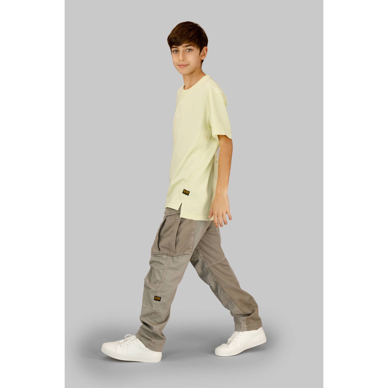 G-STAR tapered cargo broek grijsbruin