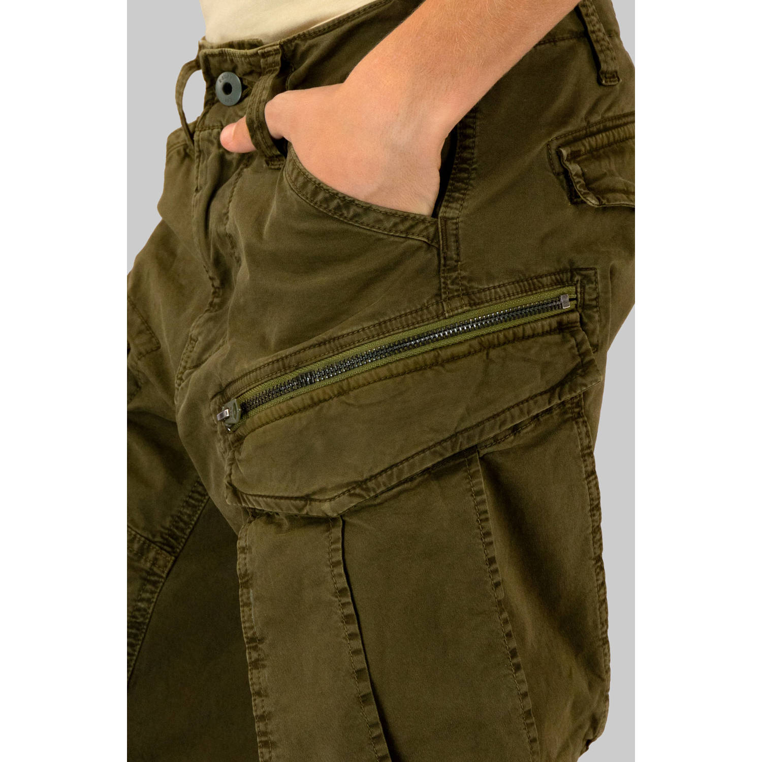 G-STAR tapered cargo broek groen