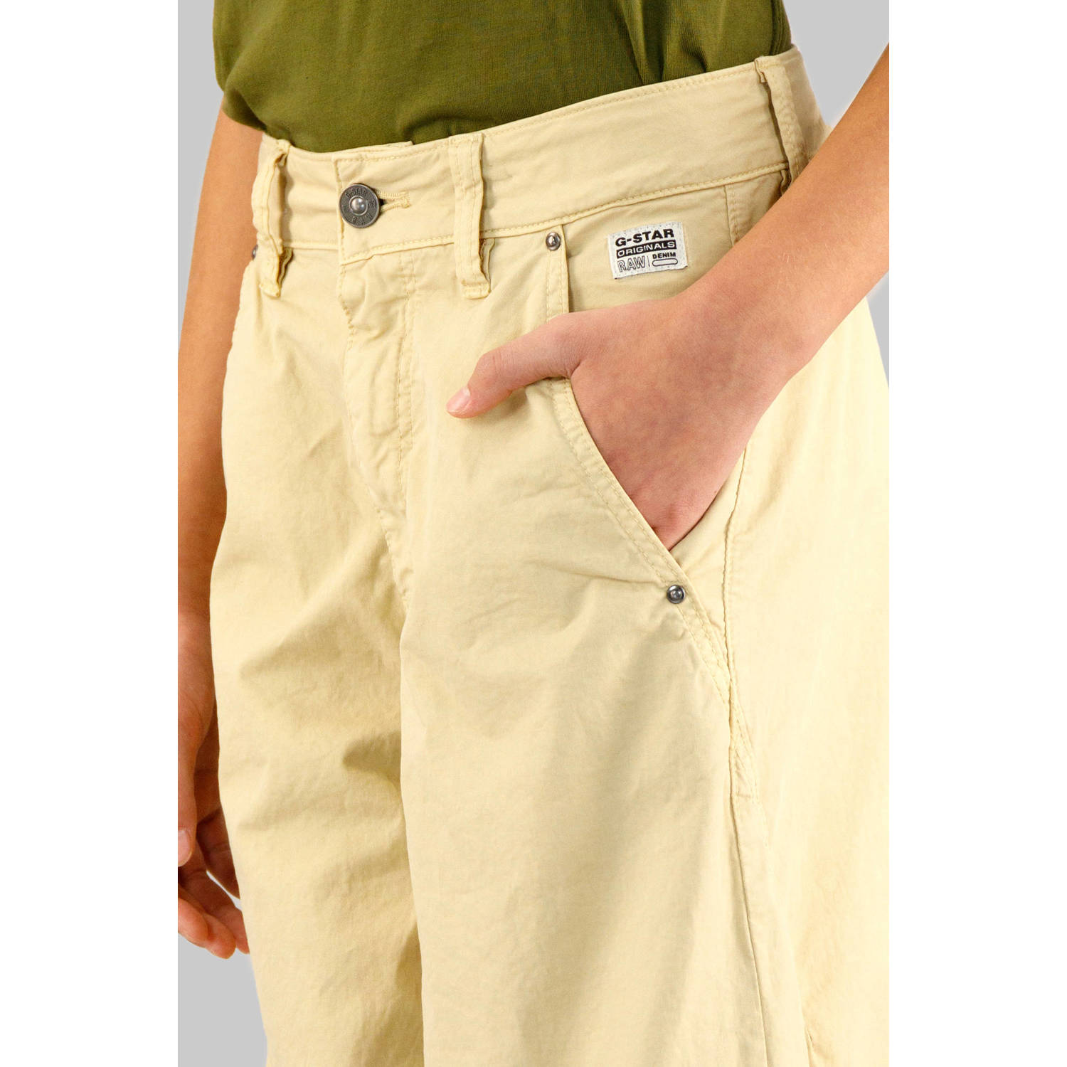 G-STAR loose casual broek kaki