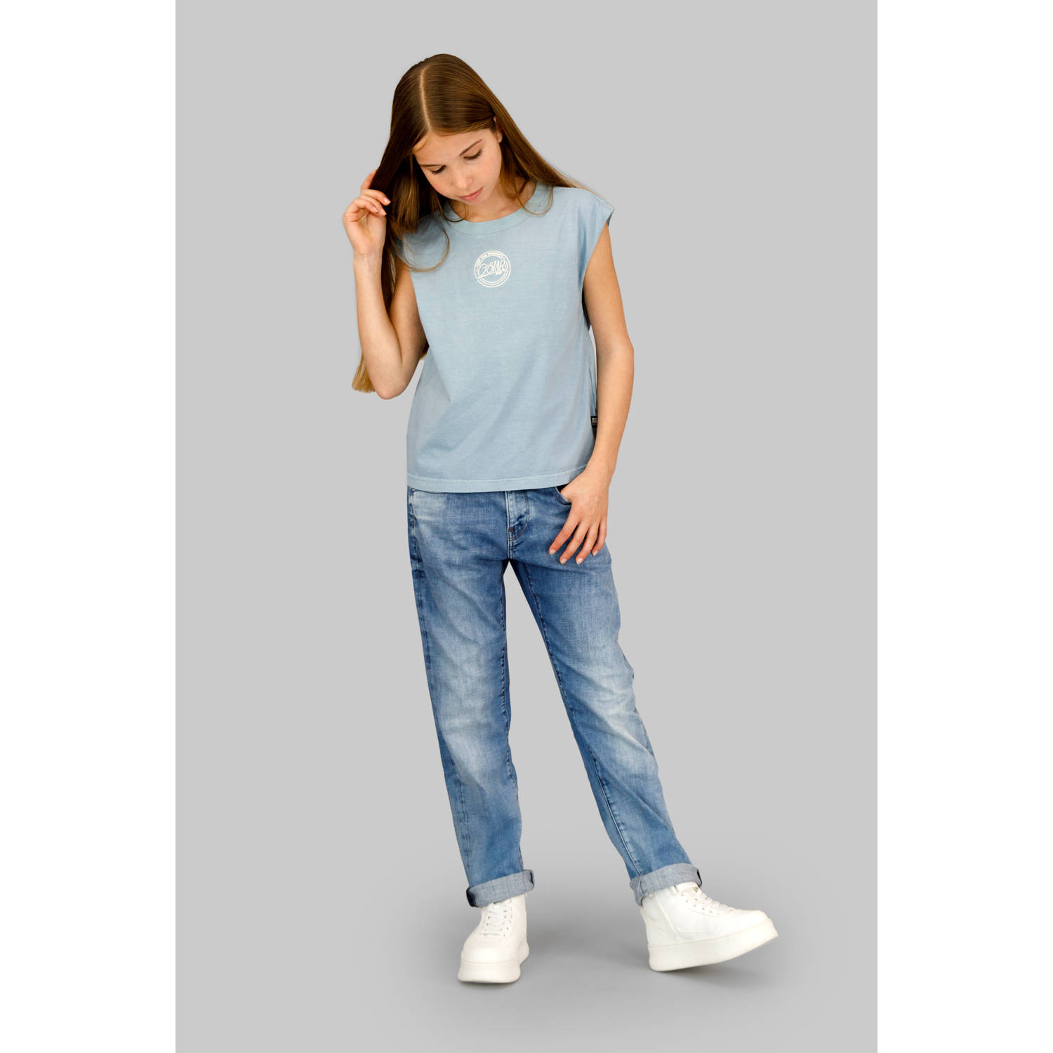 G-STAR mouwloze top blauw