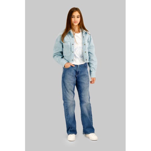 G-STAR blouse light blue denim afbeelding