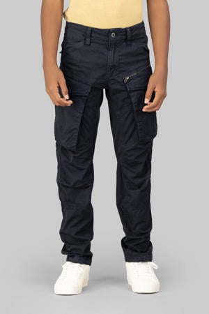 tapered cargobroek donkerblauw