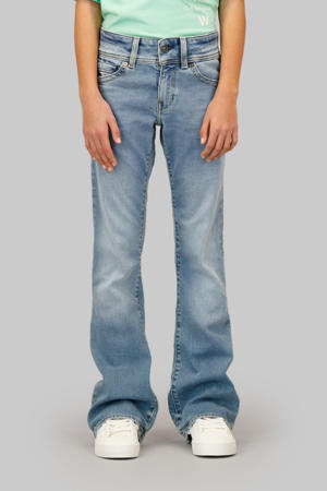bootcut low waist flared jeans medium blue denim