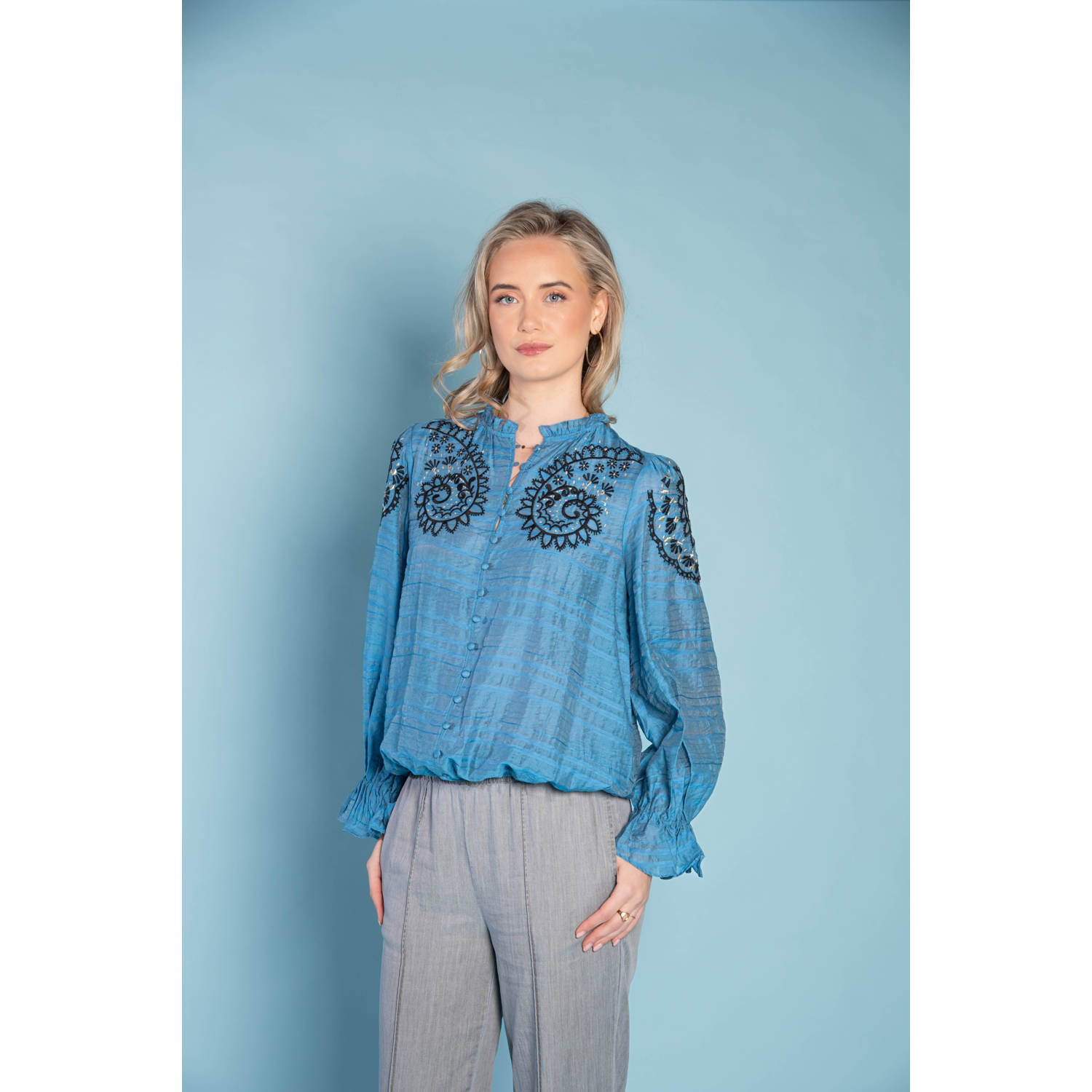 ICNK.Amsterdam blouse blauw