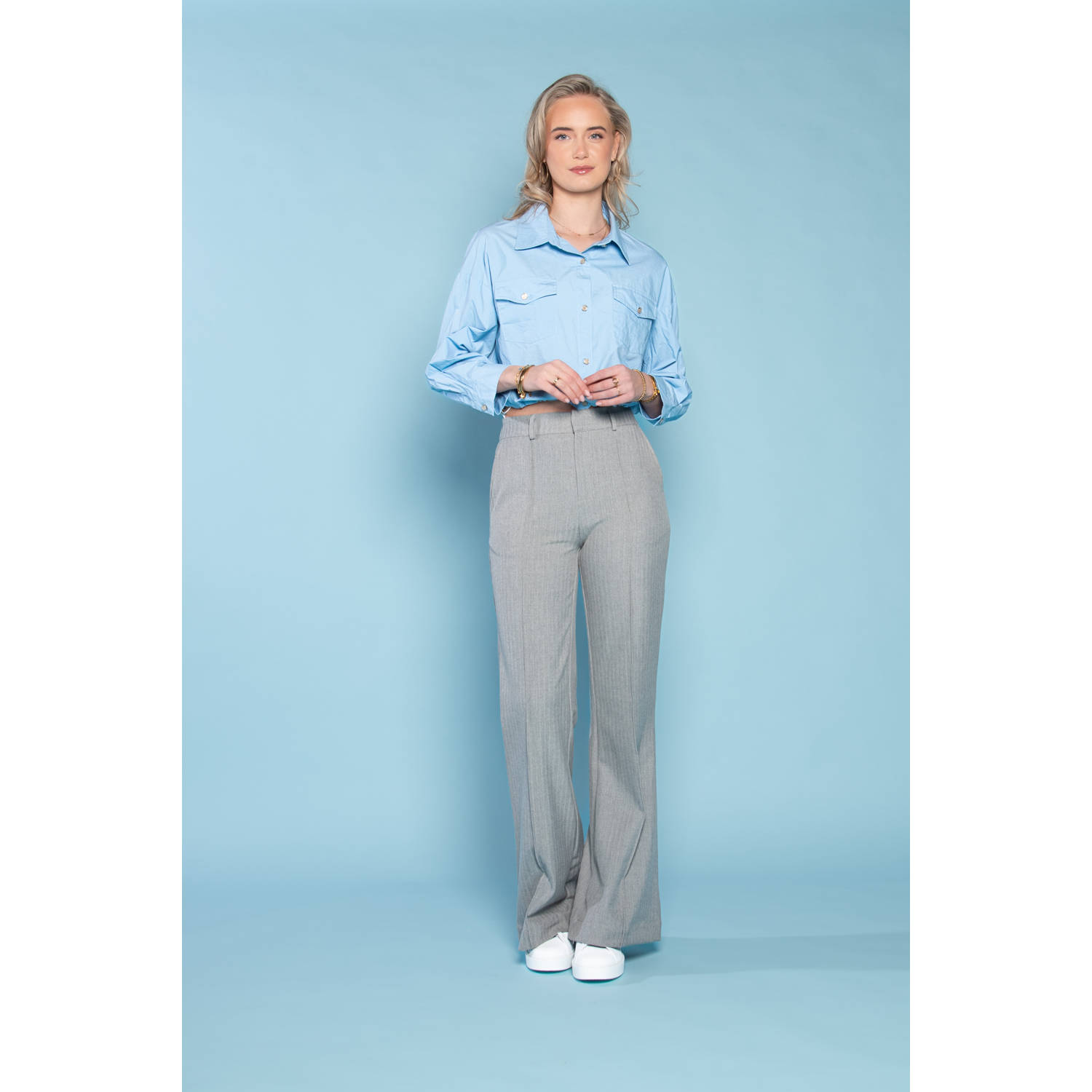 ICNK.Amsterdam blouse lichtblauw