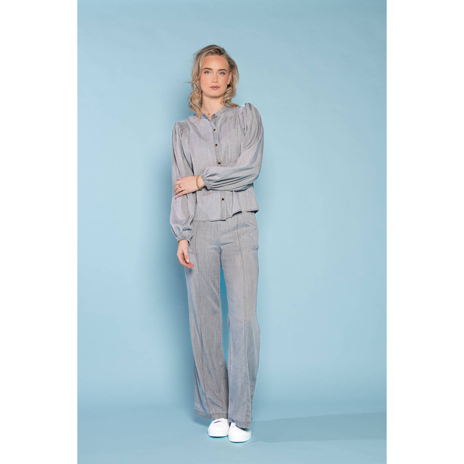 ICNK.Amsterdam blouse grijs