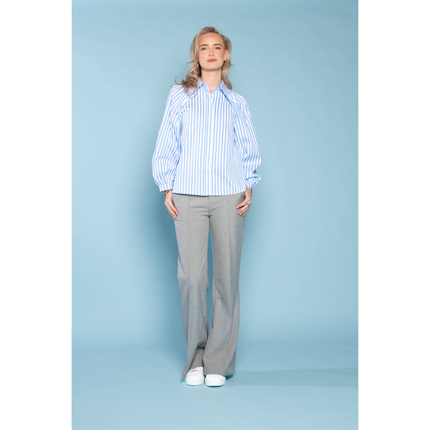 ICNK.Amsterdam blouse lichtblauw