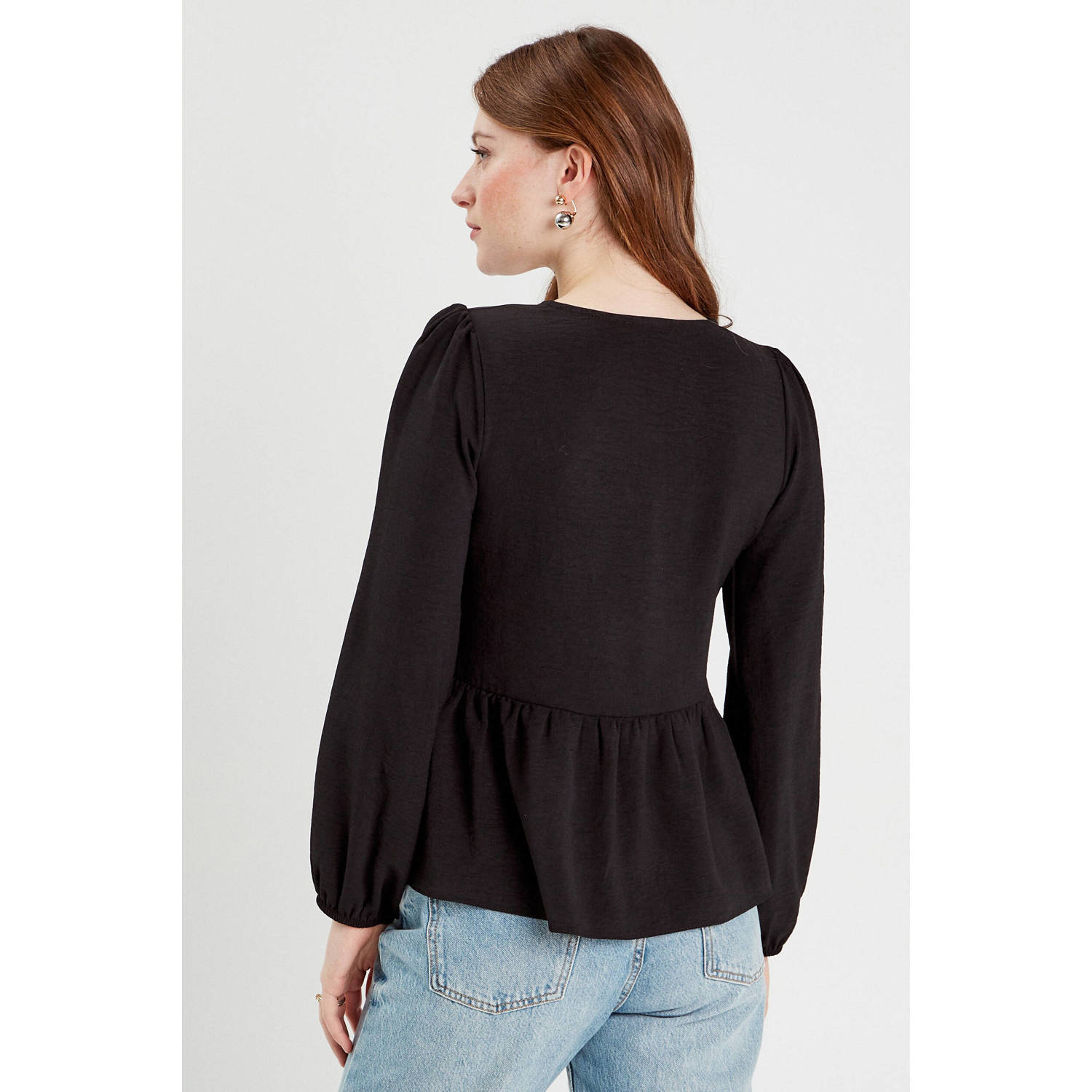 Cache blousetop zwart