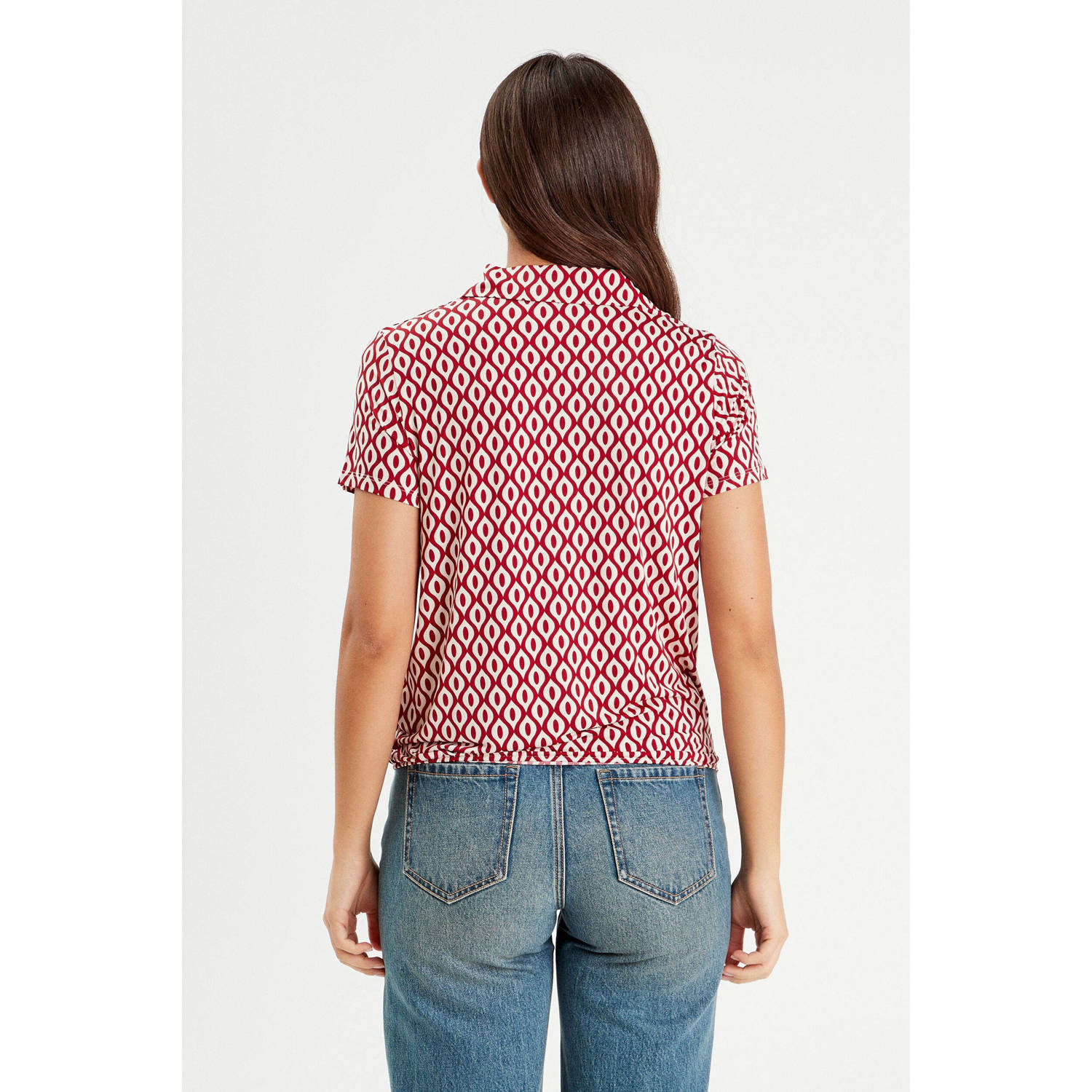 Cache blouse rood