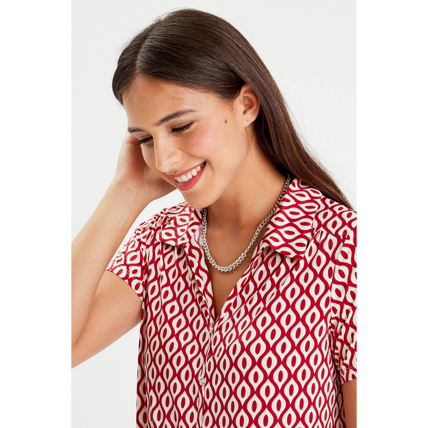 Cache blouse rood