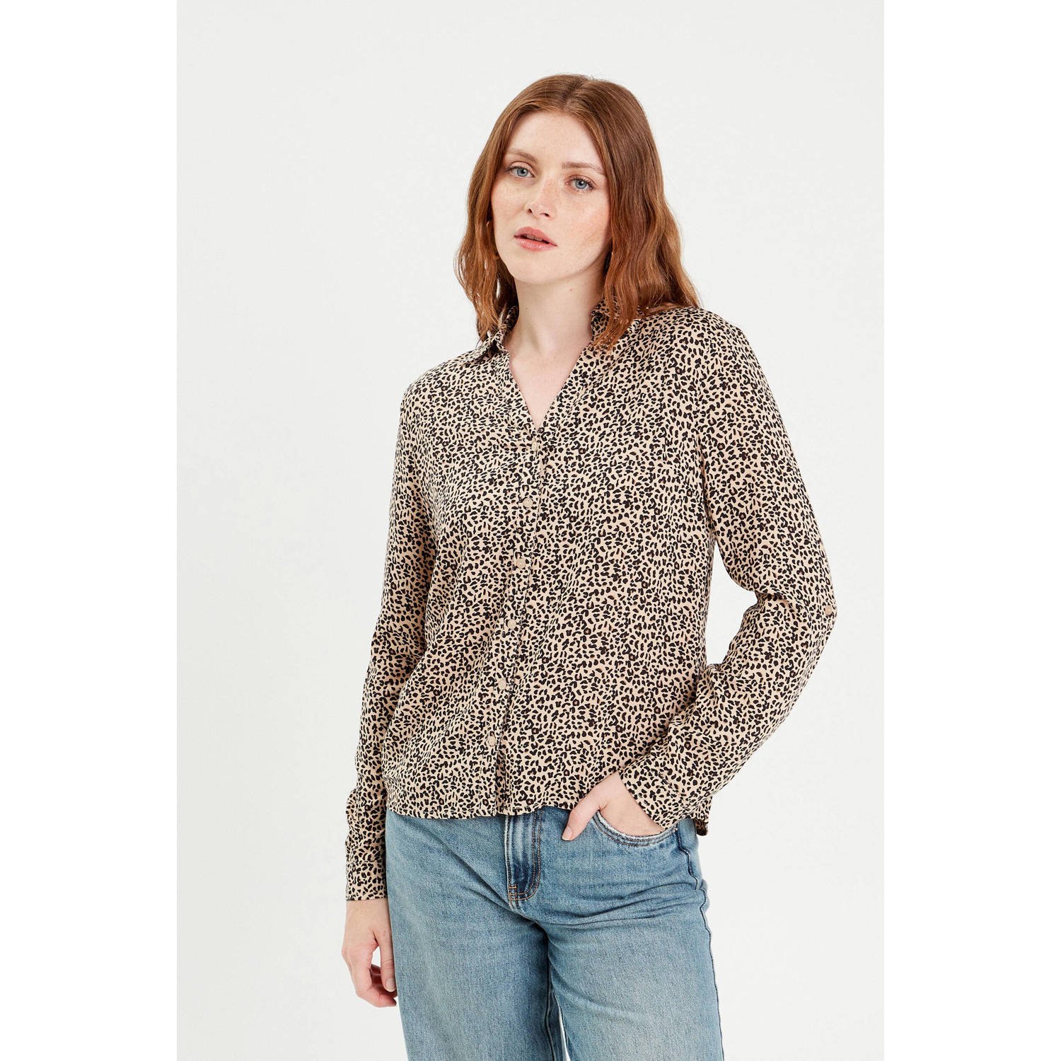 Cache blouse beige