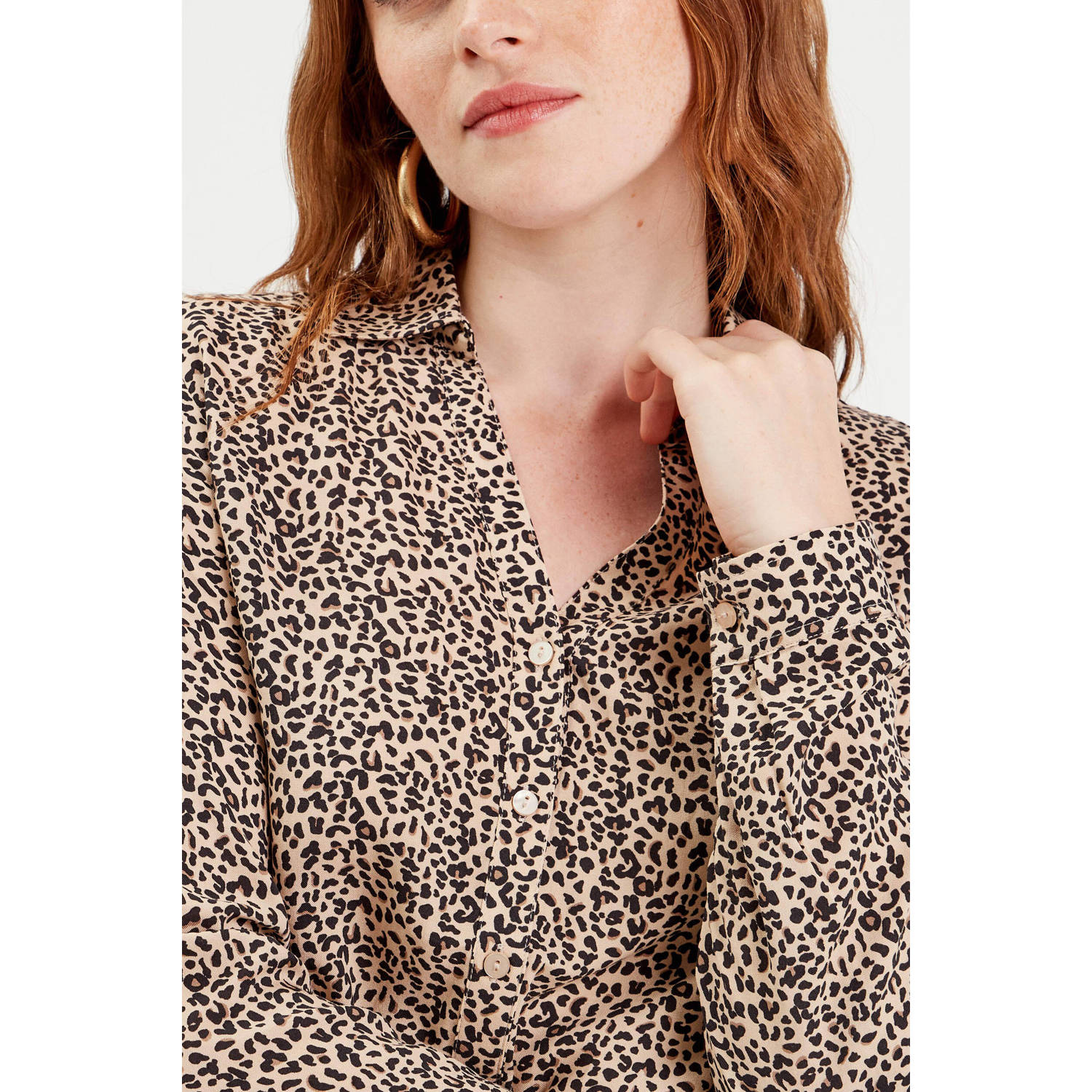 Cache blouse beige