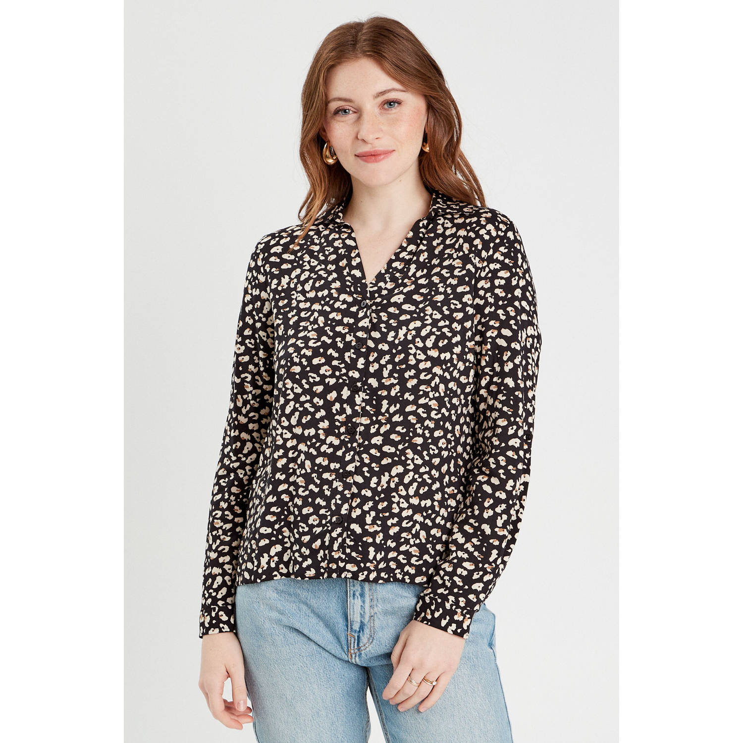 Cache blouse zwart