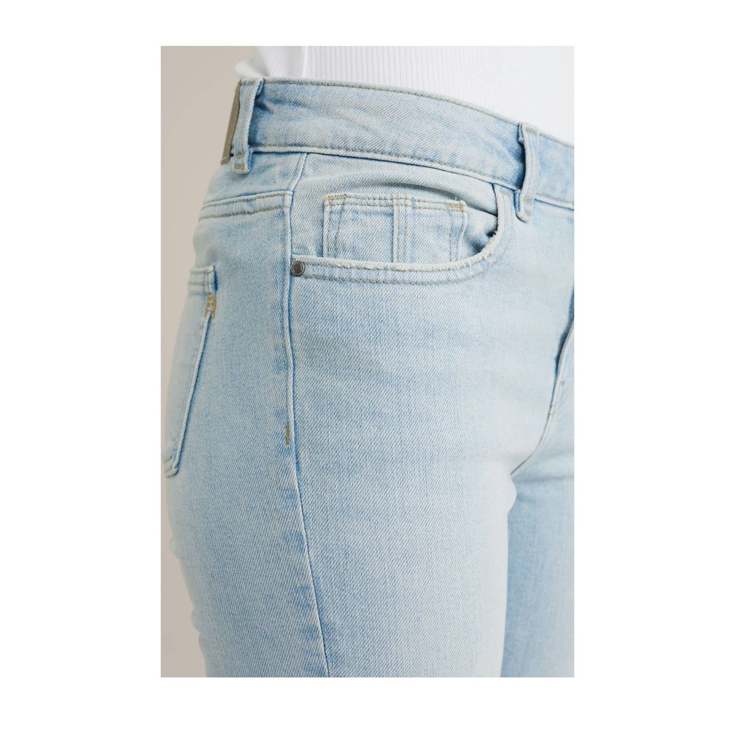 WE Fashion Blue Ridge slim fit jeans light blue denim