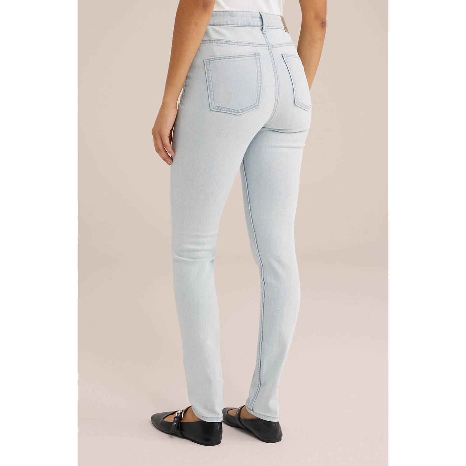 WE Fashion Blue Ridge skinny jeans lichtblauw