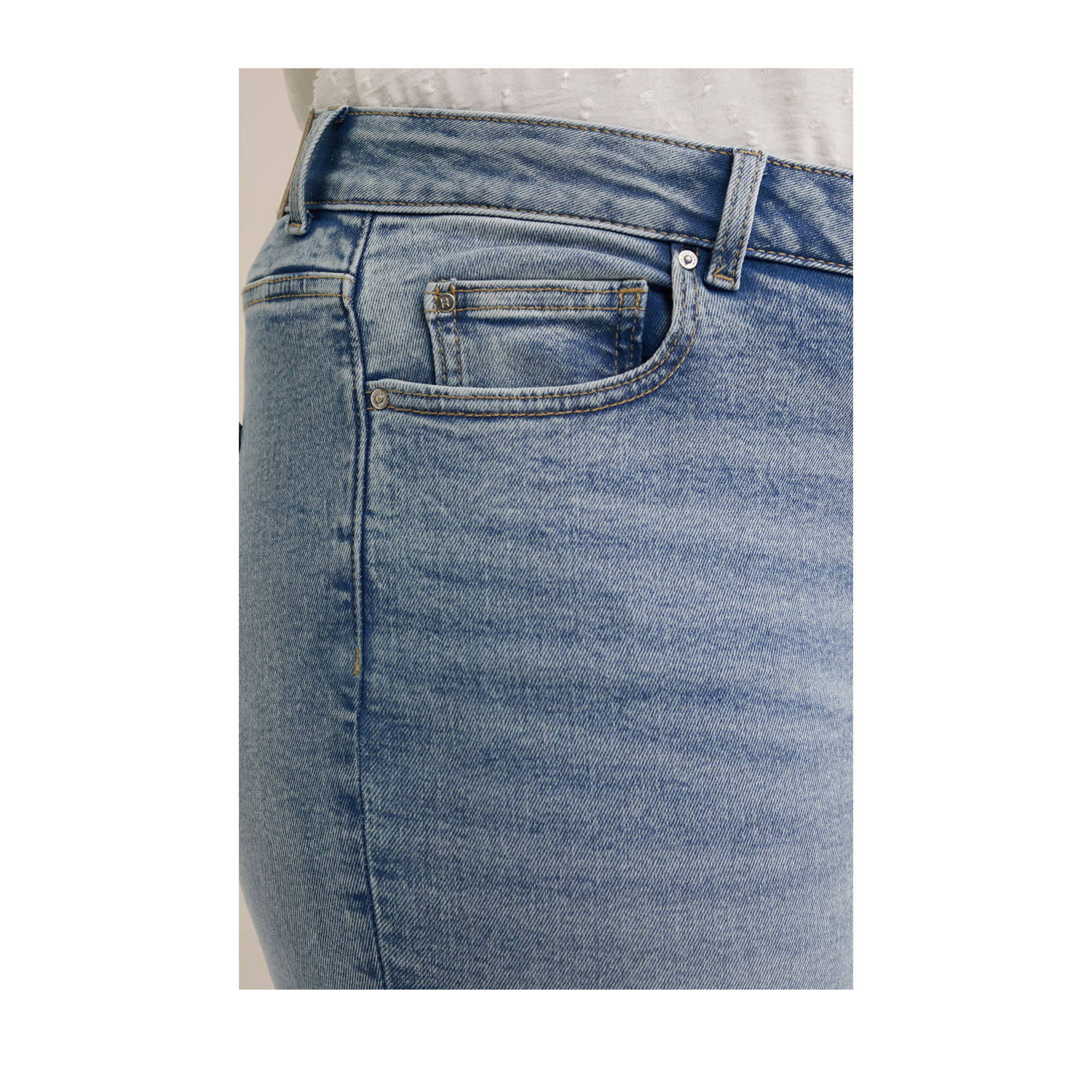 WE Fashion Blue Ridge light blue denim
