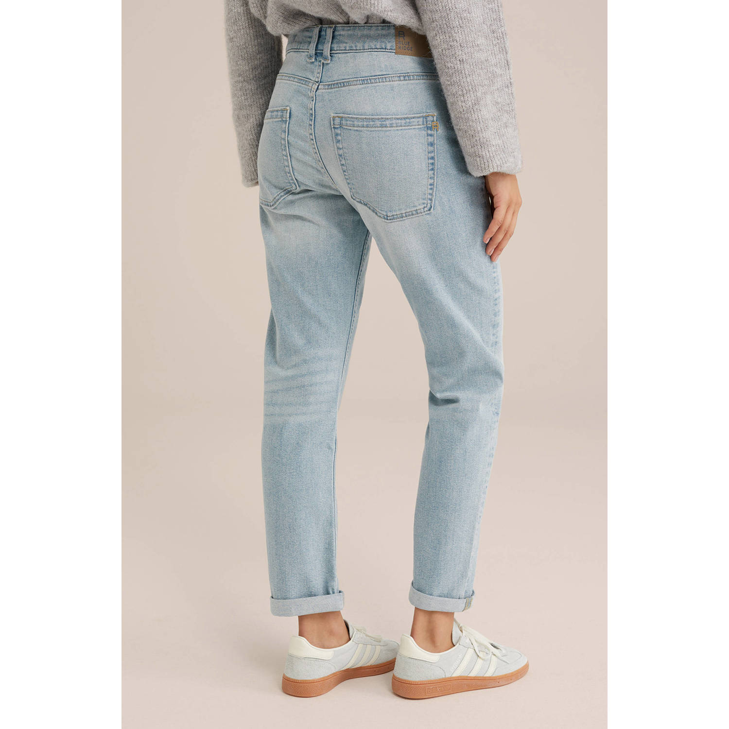 WE Fashion Blue Ridge regular waist boyfriend jeans light blue denim